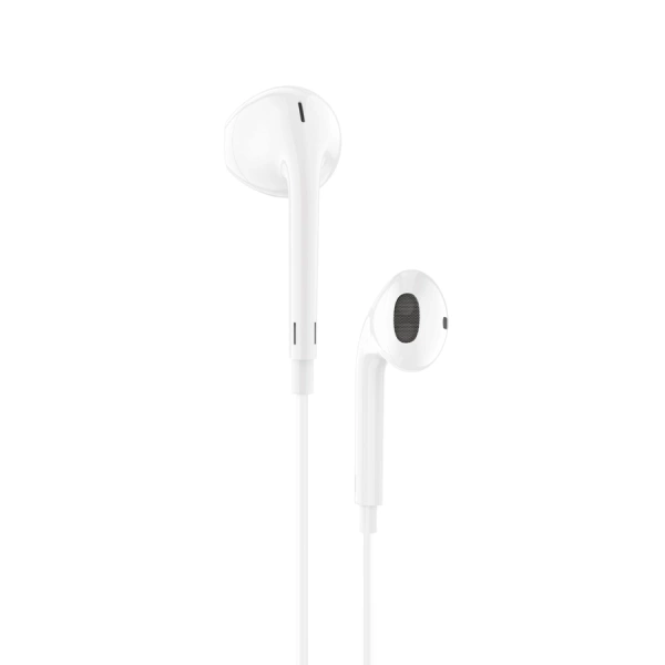 FONENG wired earphones T34 JACK 3.5MM with microphone 1.2M White
