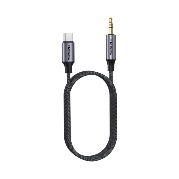FONENG cable BM31 USB-C - JACK 3.5MM 1M Black