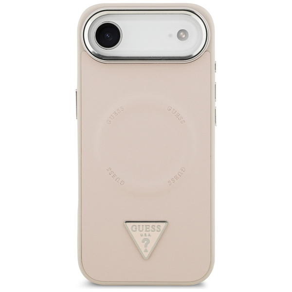 Etui Guess Triangle Logo MagSafe do      iPhone Air różowy