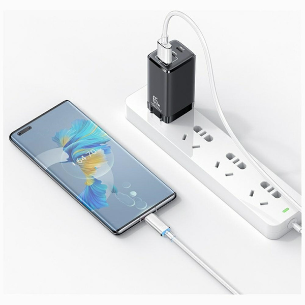 Kabel USAMS Cloud Series US-SJ658 6A     USB-A do USB-C 1,2m niebieski