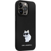 Karl Lagerfeld KLHCP13XSMHCNPK case for iPhone 13 Pro Max 6.7" - black Silicone C Metal Pin