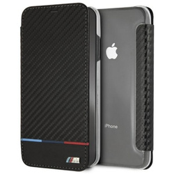 BMW BMTRBKI65PUCARTCBKiPhone XS Max book czarny/black Carbon Tricolor Stripe