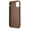 Guess GUHCN61G4GFBR iPhone 11 / Xr 6,1"brązowy/brown hard case 4G Metal Gold Logo