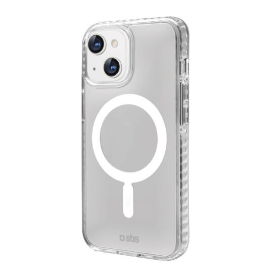 SBS Magnetic Case Compatible with MagSafe Charging for iPhone 14 Transparent