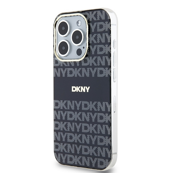 DKNY DKHMP15XHRHSEK iPhone 15 Pro Max6.7" czarny/black hardcase IML Mono & Stripe MagSafe