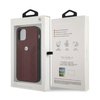 Etui BMW BMHCP12MRSPPR iPhone 12/12 Pro6,1" czerwony/red hardcase Leather Curve Perforate