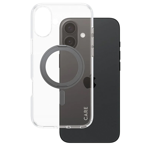 CARE by PanzerGlass Feature Kickstand Case iPhone 16 Plus 6,7" czarny/black MagSafe 1323