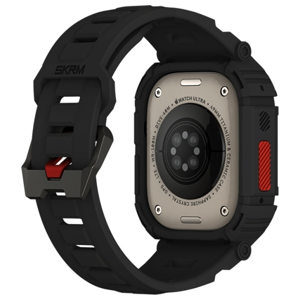 Skinarma pasek+etui Mecha 2in1 Apple      Watch 49mm czarny/black