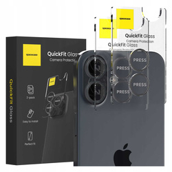 Spacecase Szkło na aparat QuickFit Camera iPhone 16/16 Plus black