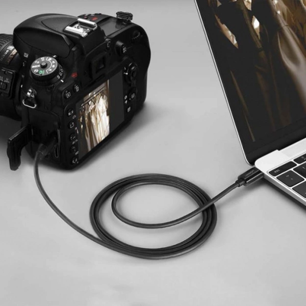 Kabel Ugreen US242 USB-C (męski) / mini USB (męski) 1 m - czarny