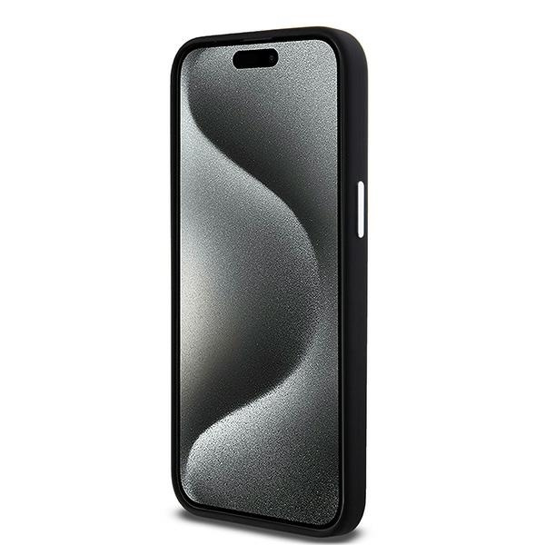 DKNY DKHMP15XSMCHLK iPhone 15 Pro Max6.7" czarny/black hardcase Liquid Silicone Small Metal Logo MagSafe