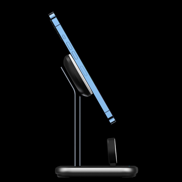 Choetech MFM MFi ładowarka/stacja ładująca indukcyjna 3w1 iPhone 12/13/14, AirPods Pro, Apple Watch szary (T589-F)