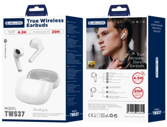 JELLICO wireless earphones TWS37 White