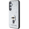 KARL LAGERFELD KLHCS24MGCNPSG S24+ S926 SREBRNY/SILVER HARDCASE FIXED GLITTER IKONIK LOGO PIN