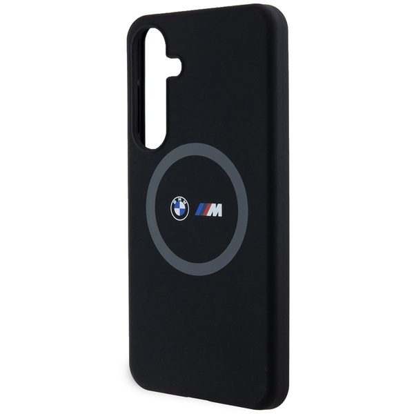 Etui BMW M Silicone Printed Ring MagSafe na Samsung Galaxy S24+ - czarne