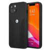 Etui BMW Leather Curve Perforate na iPhone 13 mini - czarne