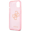Guess GUHCP13SPCUGL4GPI iPhone 13 mini 5,4" różowy/pink hard case Glitter 4G Big Logo