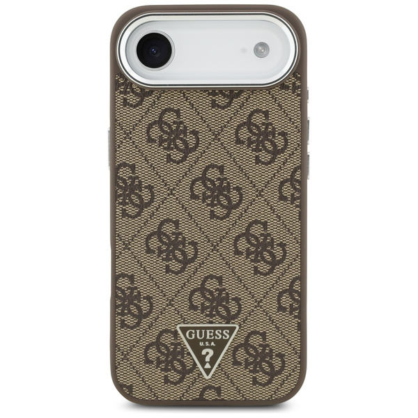 Etui Guess 4G Triangle Logo MagSafe do   iPhone Air brązowy srebrny