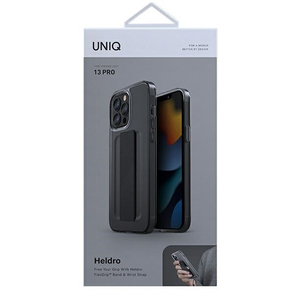 Etui Uniq Heldro na iPhone 13 Pro / iPhone 13 - szare