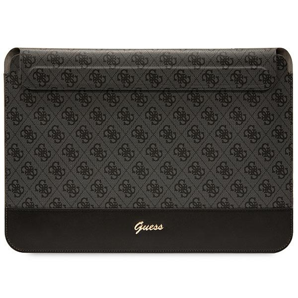 Guess Sleeve GUCS14PS4SGK 14" czarny/black 4G Stripe Metal Logo