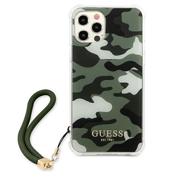 Guess GUHCP12LKSARKA iPhone 12 Pro Max6,7" zielony/khaki hardcase Camo Collection