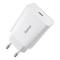 Baseus ładowarka sieciowa Speed Mini PD 20W 1x USB-C biała