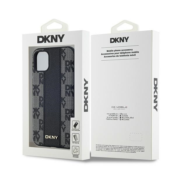 DKNY DKHMN61PCPVSLK iPhone 11 / Xr6.1" czarny/black hardcase Leather Checkered Mono Pattern MagSafe