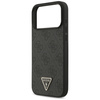 Etui Guess Leather 4G Triangle Strass    MagSafe do iPhone 17 Pro Max czarny