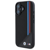 BMW BMHMP16S23PUTRK iPhone 16 6.1" czarny/black hardcase M Meshed Tricolor Stripes MagSafe
