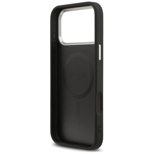 Etui Guess Triangle Logo MagSafe do      iPhone 17 Pro Max czarny