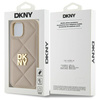 DKNY DKHCP15SPQDSLE iPhone 15 6.1"       beżowy/beige Quilted Stack Logo