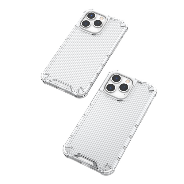 OMBRE PROTECT CASE FOR IPHONE 14 PRO ARMORED COVER PINK AND BLUE