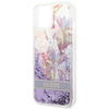 Guess GUHCP14MLFLSU iPhone 14 Plus / 15 Plus 6.7" fioletowy/purple hardcase Flower Liquid Glitter