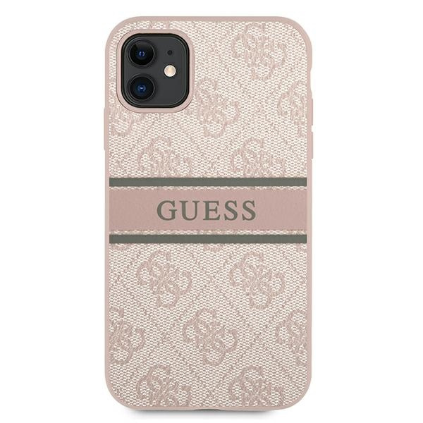 Guess GUHCN614GDPI iPhone 11 6,1"/ Xr różowy/pink hardcase 4G Stripe