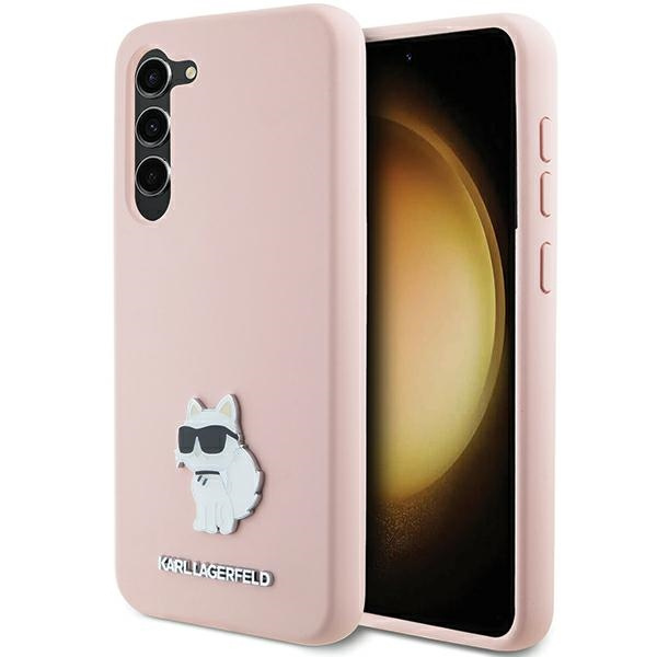 KARL LAGERFELD KLHCS24MSMHCNPP S24+ S926 RÓŻOWY/PINK SILICONE CHOUPETTE METAL PIN