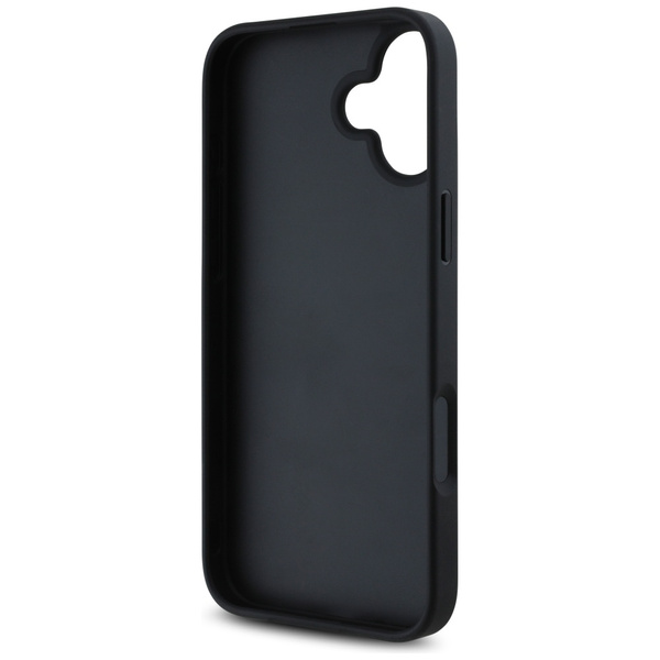 Etui Guess Grained Roses Big 4G logo do  iPhone 16 czarny