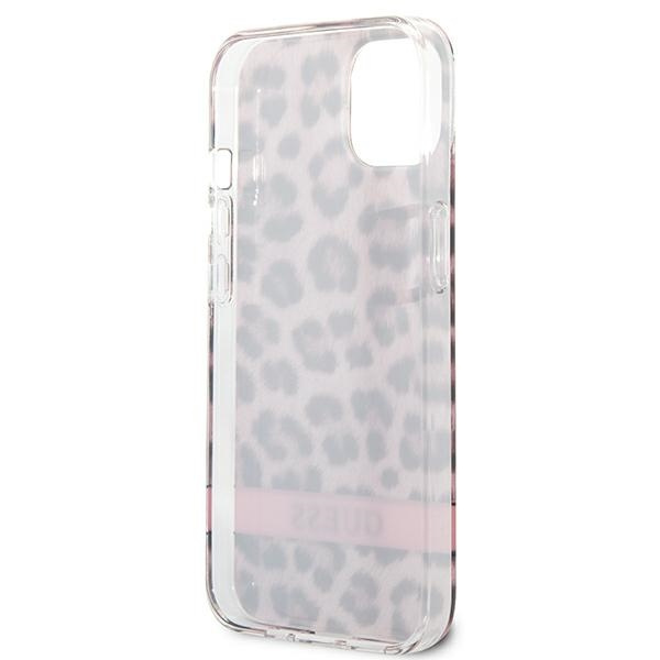 Guess GUHCP13SHSLEOP iPhone 13 mini 5,4"różowy/pink hardcase Leopard