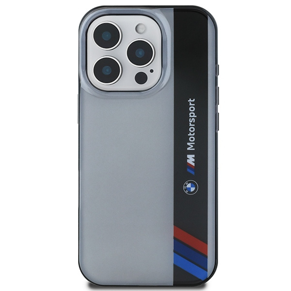 BMW BMHCP16X23HTFEG iPhone 16 Pro Max     6.9" szary/grey hardcase Motorsport IML Vertical Stripe
