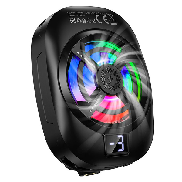 Wiatrak / wentylator do telefonu Hoco GM76 czarny