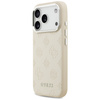 Etui Guess Peony Hot Stamp Script        MagSafe do iPhone 17 Pro beżowy