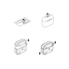 Ringke Onyx etui AirPods Pro 2 pancerny pokrowiec na słuchawki szare