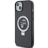 Etui Karl Lagerfeld Ring Stand Karl&Choupettte MagSafe na iPhone 14 / 15 / 13 - czarne