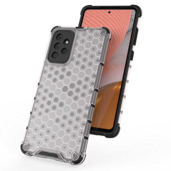 HONEYCOMB CASE ARMORED COVER WITH A GEL FRAME FOR SAMSUNG GALAXY A53 5G BLACK