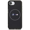 Etui BMW IML Metal White Circle MagSafe  do iPhone 16e czarny
