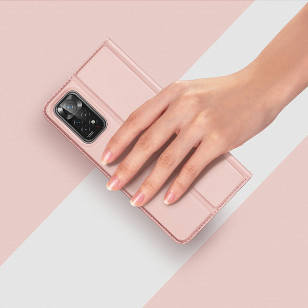 DUX DUCIS SKIN PRO HOLSTER COVER FLIP COVER FOR XIAOMI REDMI NOTE 11 PRO + 5G / 11 PRO 5G / 11 PRO PINK