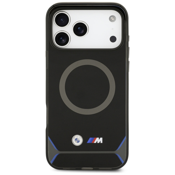 Etui BMW M IML Metal Buttons & Logo      MagSafe do iPhone 17 Pro Max niebieski