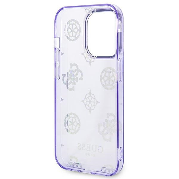 Guess GUHCP14XHTPPTL iPhone 14 Pro Max6,7" liliowy/lilac hard case Peony Glitter