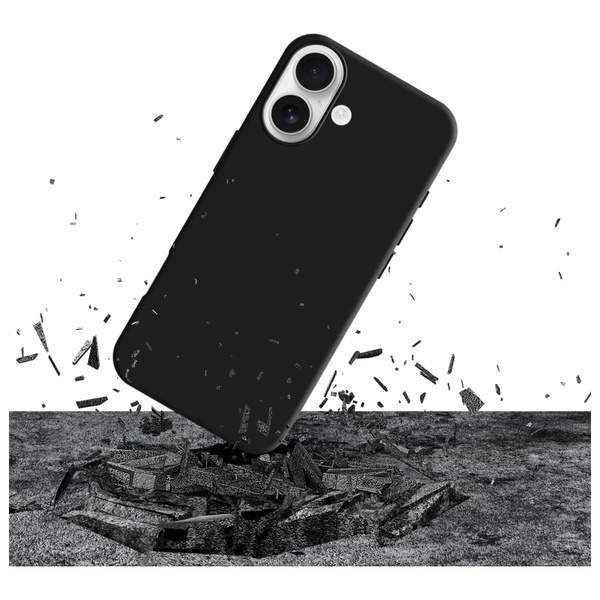 Etui 3MK Silicone Case do Apple iPhone   17 czarny