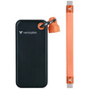 Dysk Zewnętrzny Verbatim Pocket SSD 2TB  - brelok do kluczy z kablem USB-C 3.2 gen.2 czarno-pomarańczowy/black-orange 32197