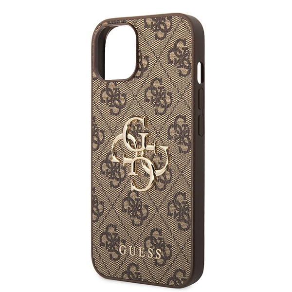Guess GUHCP15S4GMGBR iPhone 15 / 14 / 136.1" brązowy/brown hardcase 4G Big Metal Logo